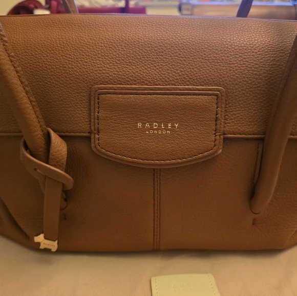 Radley London Brown Leather Shoulder Bag - Picture 3 of 13
